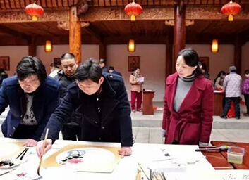 书法家“送万福 进万家”活动在御窑景巷举行