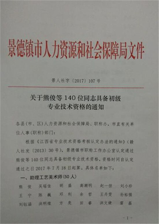 恭喜古镇公司六名员工成功评定助理工程师职称称号