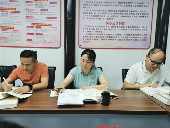 御窑景巷党支部组织开展第四次党史学习教育专题学习会