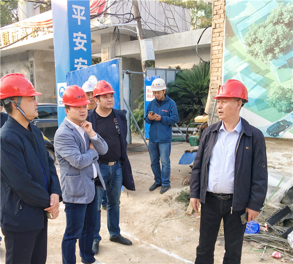 吴高健现场督导重点项目建设进展情况