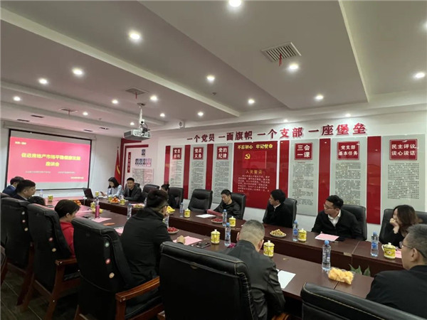 市古镇公司领导参加促进房地产市场平稳健康发展座谈会