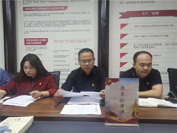 市古镇商旅文公司党支部开展主题教育专题党课