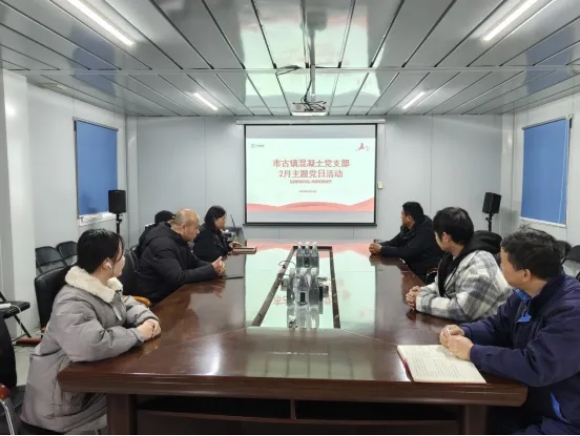 古镇混凝土党支部开展主题党日