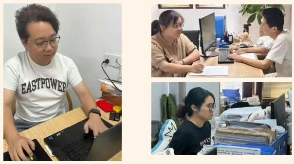 国庆我在岗——市古镇投资公司员工坚守一线